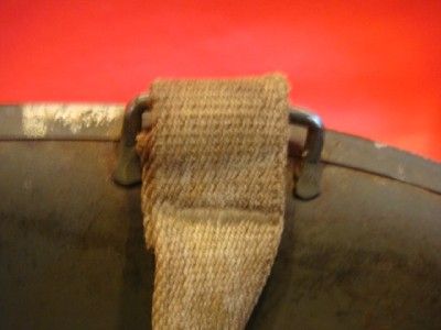 US WWII McCORD FRONT SEAM M1 STEEL POT HELMET FIXED BALES BAILS LOOPS 