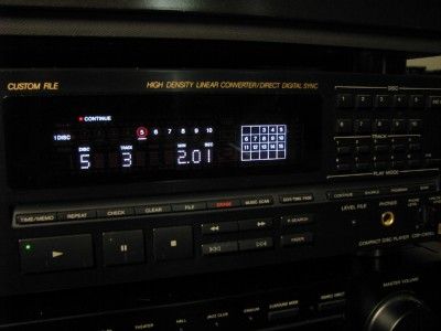 VINTAGE Sony CDP C90ES High End 10 disc CD Player / Changer  