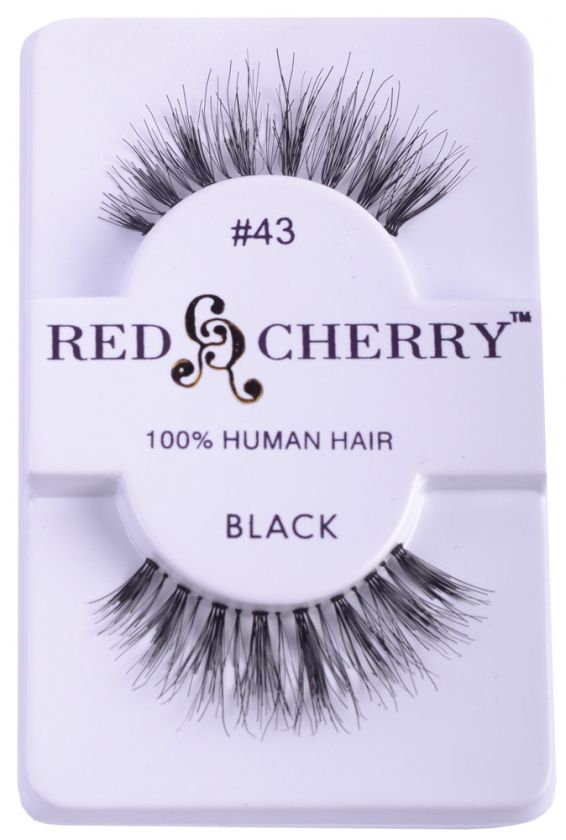 Red Cherry False Eyelashes   FREE Adhesive Included  