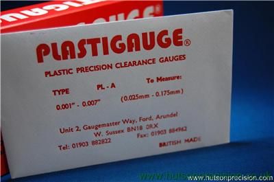 PLASTIGAUGE.plastigage Race engine. 0.001 .007  