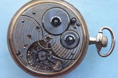 16 SIZE BALL/HAMILTON 21JEWEL 999 AUTHENTIC RAILROAD POCKET WATCH SN 