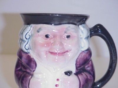 TOBY CHARACTER JUG PITCHER SHORTER & SON  