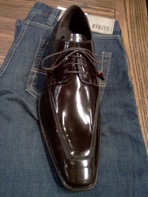 NEW MEZLAN HARVEY BROWN MENS SHOES  