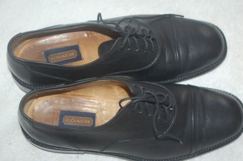 COACH BLACK OXFORD SHOES SIZE 10 D  