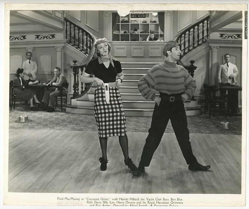 Photo~Eve Arden/Ben Blue~Cocoanut Grove (1938) movie still  