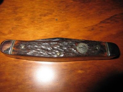 VINTAGE BOKER U.S.A. TREE BRAND NO. 8368 MULTI BLADE POCKET KNIFE 