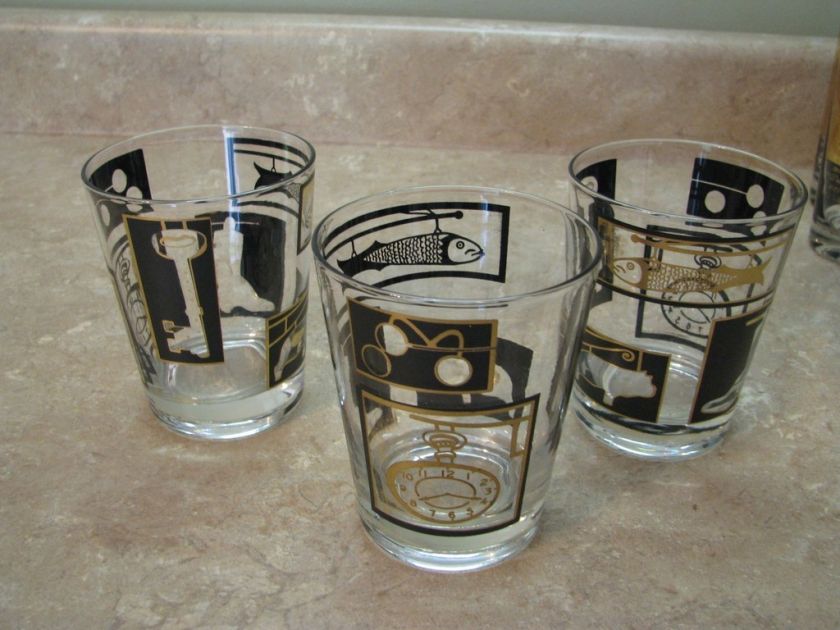 HELEN CONROY Vtg Rock Glasses FISH/BEAR/BOOT/KEY/CLOCK  