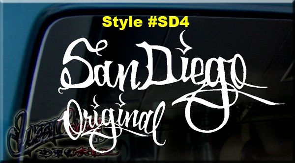 his Auction is for one San Diego Original DECAL VINYL STICKER.
