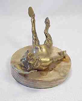 Art Deco Satyr Bronze Sculpture  