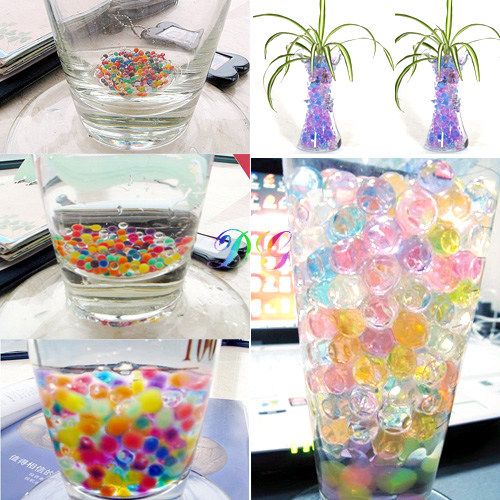 10x Crystal Soil Magic Plant Mud Clear Water Beads Peal  