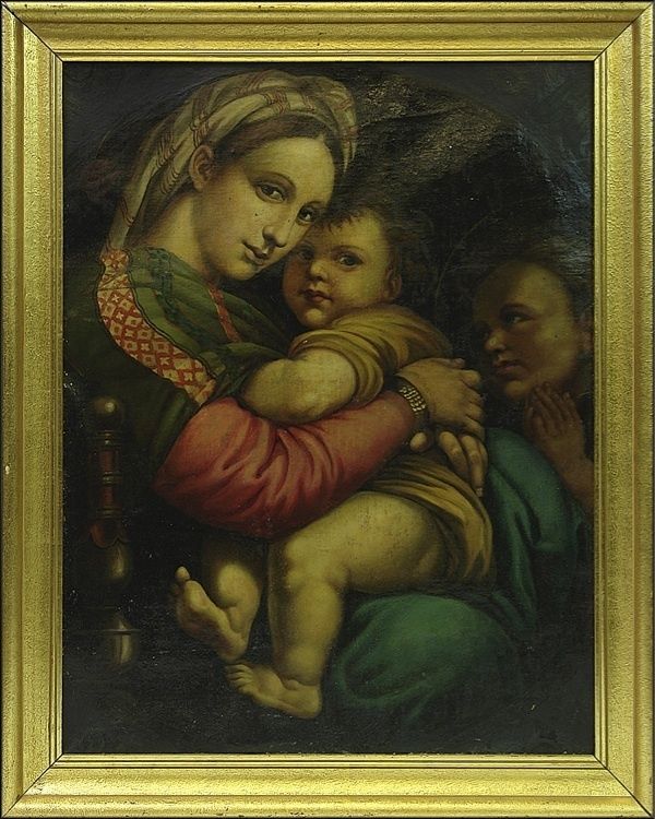   MARIA MADONNENBILD  KOPIE NACH RAFFAELLO SANTI, GEN. RAFFAEL  