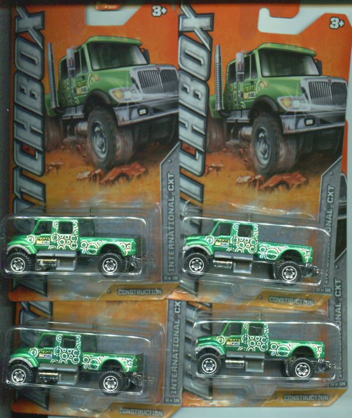 2012 Matchbox Construction International CXT Green Lot of 4  