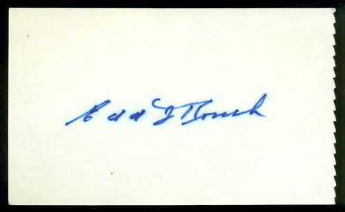 ED ROUSH CINCINNATI REDS JSA CERTIFIED AUTOGRAPH  