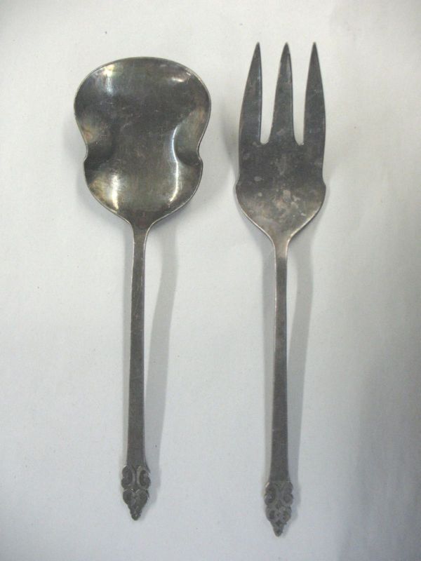 Vintage Salad Serving Set   International Deep Silver  