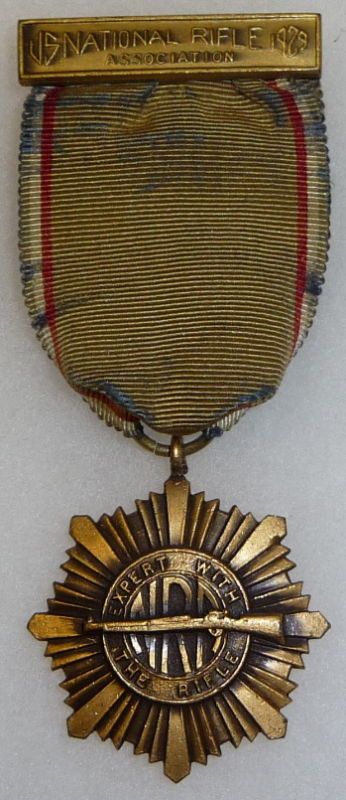 1929 NATIONAL RIFLE ASSOCIATION MARKSMAN SHOOTING MEDAL  