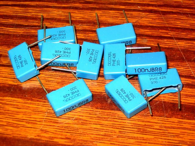 10 X RIFA PHE426 0.1uF 300VDC +/ 5% MKP CAPACITOR  