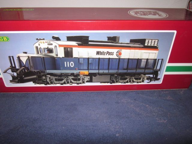 LGB 2055 G SCALE WHITE PASS & YUKON DIESEL LOCOMOTIVE LN/OB  