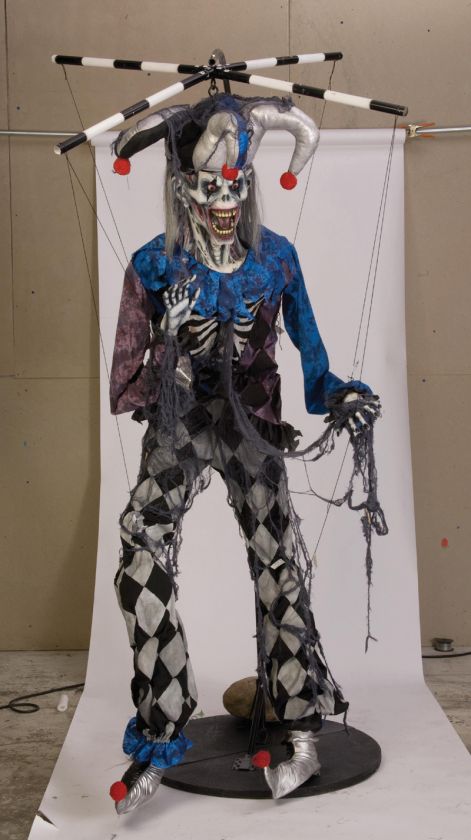 feet tall jester puppet with stand great halloween party