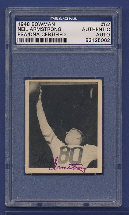 1948 Bowman Neil Armstrong #52 Signed Card PSA/DNA  