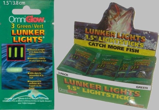 75) OMNIGLOW 1.5 Lunker Lights Light Sticks FISHING GLOW #9 2717001 on  PopScreen