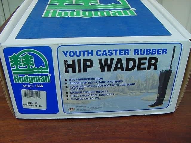 New HODGMAN HIP WADER RUBBER CASTER BOOTS   YOUTH SIZE 12  