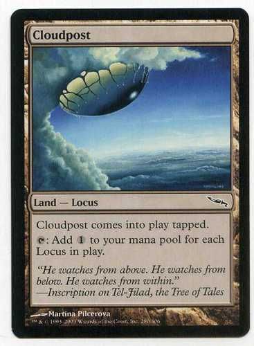 Mirrodin ** 4x Cloudpost ** Mtg Magic (EX+/NM )  