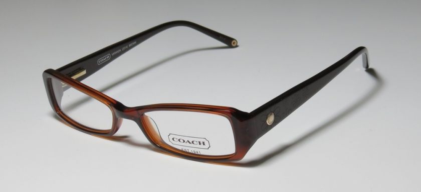 NEW COACH MIRANDA 2014 48 16 135 BROWN PLASTIC RX ABLE EYEGLASS 