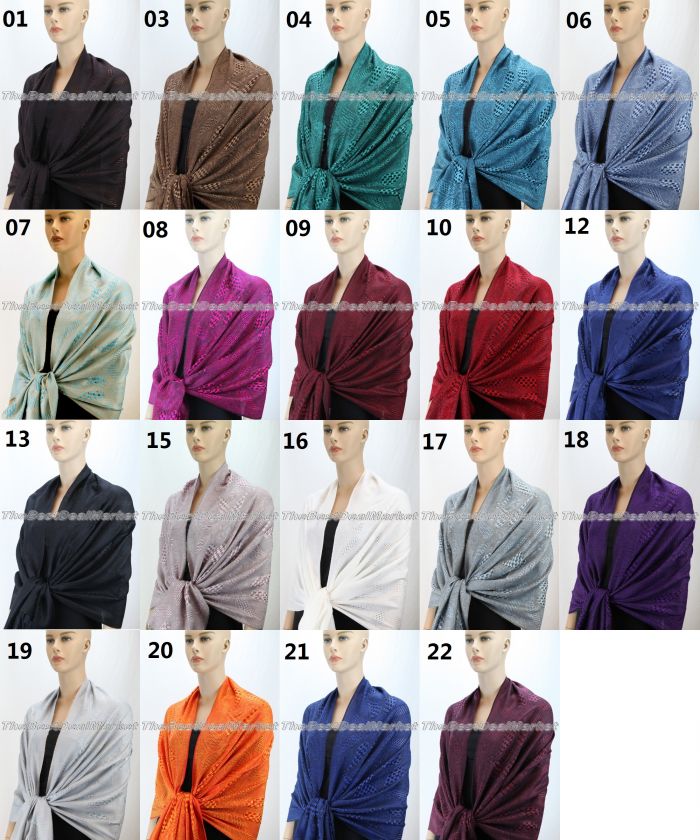 New Pashmina Scarf Shawl Wrap Cape Cashmere Silk Wool More Design 