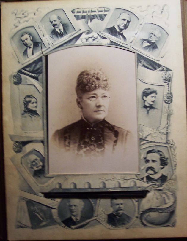 RARE Photo Album Photos Famous People in Margins 1888  