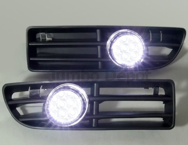 VW JETTA BORA MK4 LED FOG LIGHT + FRONT BUMPER GRILLE  