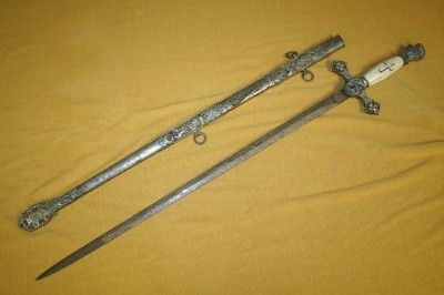   Masonic Knights Templar Fraternal SwordM.C. LILLEY SWORD CO  