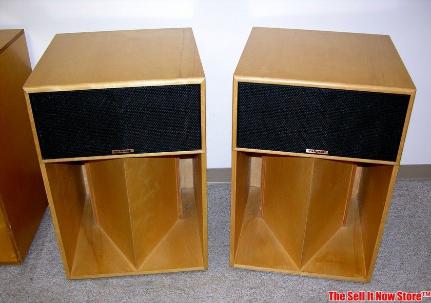 Vintage 1984 Klipsch Lascala La Scala Horn Speakers Loudspeakers 