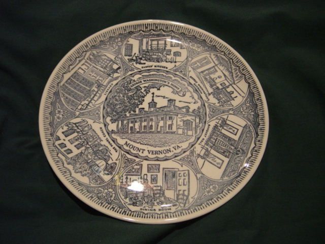 Vintage Collector Plate GEORGE WASHINGTON Mount Vernon  