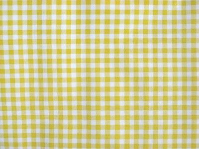 YELLOW GINGHAM CHECK OILCLOTH VINYL TABLECLOTH 48x84  