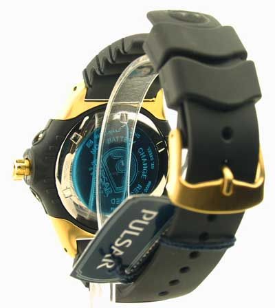 PUA120 Mens Pulsar Solar Divers Rubber New Date Watch  