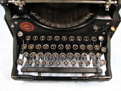 1926 UNDERWOOD # 5 TYPEWRITER w/ NOISE REDUCTION CASE  