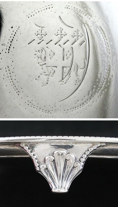 1779 ENGLISH STERLING SILVER SALVER/TRAY JOHN SCHOFIELD  