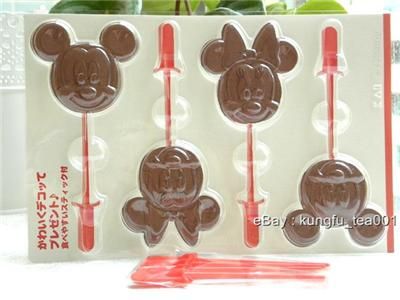 Disney Mickey & Minnie Chocolate Jelly Candy Stick Mold  