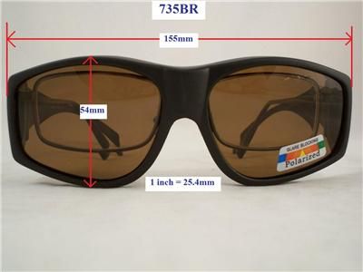 POLARIZED FIT OVER SUNGLASSES GOGGLES CATARACT XL 735  