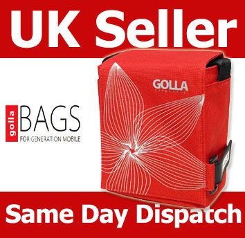 2010 GOLLA SKY G864 RED DIGITAL SLR CAMERA BAG CASE  