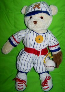 Baby Gund Dress Me Baseball Teddy Bear 58203 doll  