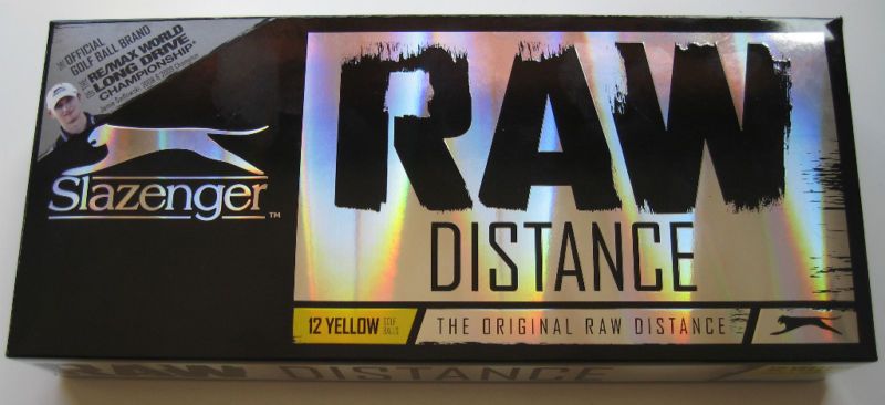 SLAZENGER RAW DISTANCE YELLOW GOLF BALLS 12 PACK   NEW 822688853088 