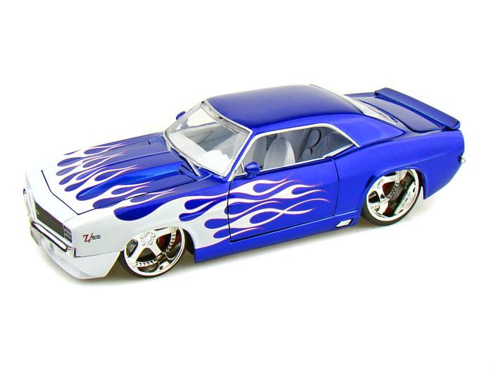 1969 Chevy Camaro Z/28 JADA BIGTIME MUSCLE 124 Scale Blue w/White 