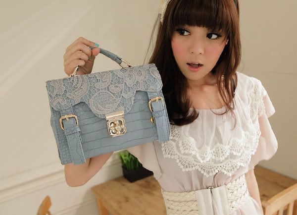 NEW Fashion Sweet Lady Lace Handbag Shoulder Bag 6 Colors SIMITTER 