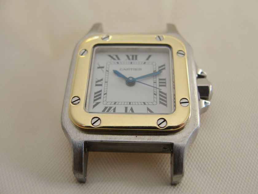 Santos De Cartier 18k Gold & St.Steel Automatic Lady Watch  