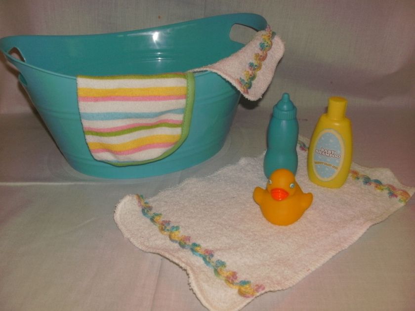   Set w/Towel,Washcloth,& Accessories 15 Bitty Baby American Girl Dolls