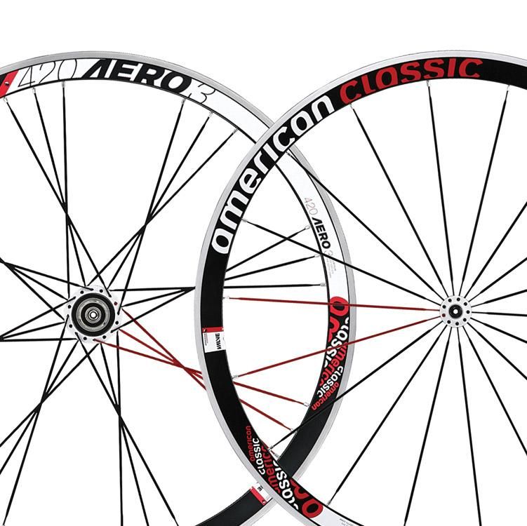   Classic 420 Aero 3 Bladed wheelset 700c 8/9/10 spd F/R Road Bike Black