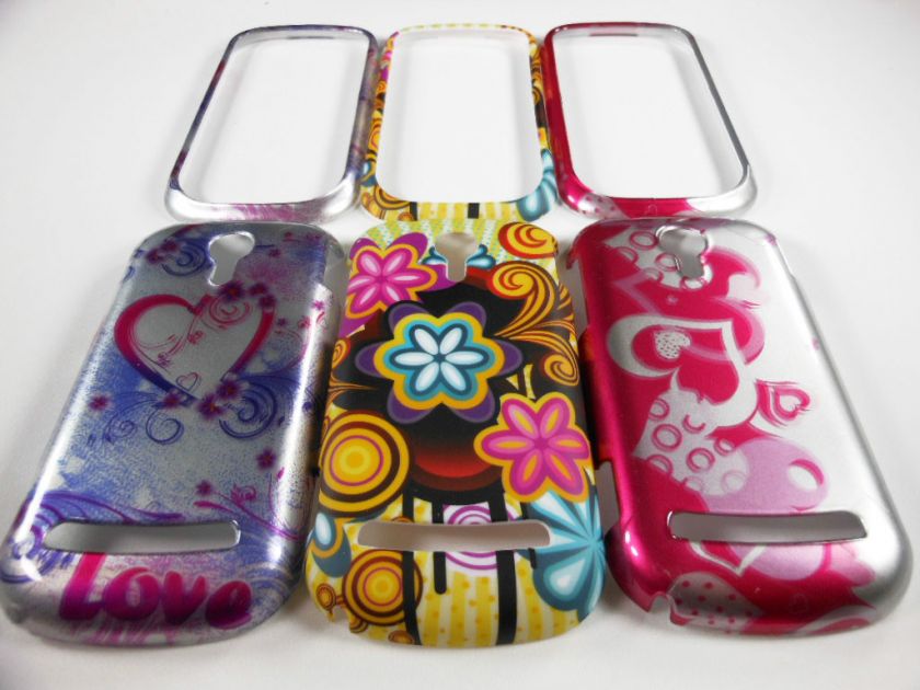 SET OF 3 HARD PHONE COVER CASE 4 LG OPTIMUS QUANTUM C900 AT&T Heart 