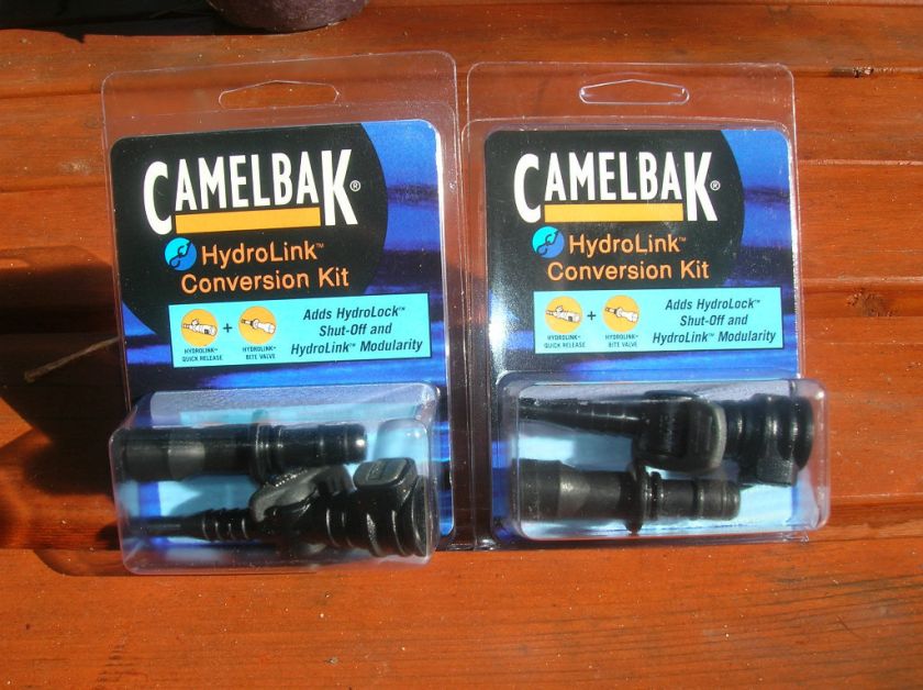 Pair of Military Camelbak Hydro Link Hydro Lock Bite Valve Conversion 