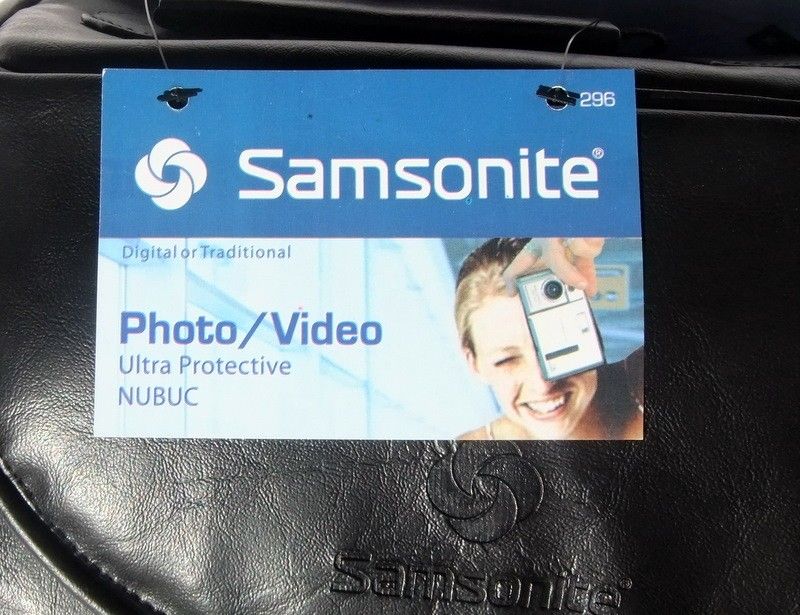 SAMSONITE LEATHER Camera Photo Video Shoulder Bag Case  
